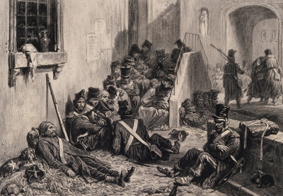 kranke napoleonische Soldaten