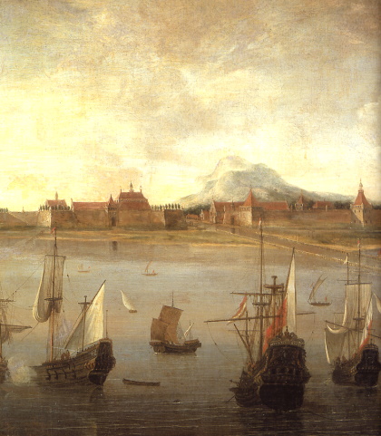 VOC-Schiffe vor Batavia