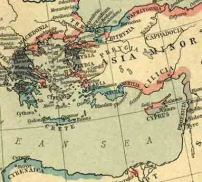 Siedlungsgebiete der Griechen