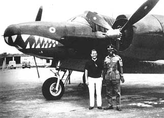 Kamikaze Brown mit seiner B-26