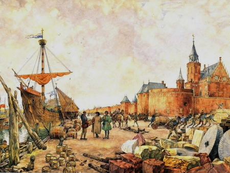 Hansehafen im 15. Jahrhundert