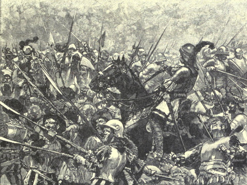 Schwartz letzter Kampf bei Stoke 1487