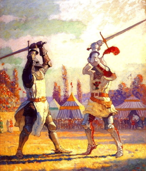 ritterlicher Zweikampf