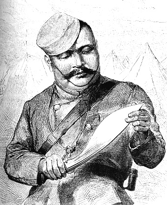 Gurkha Söldner mit Kukri