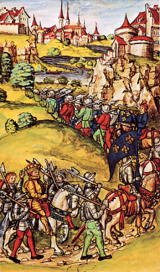 Schweizer ziehen 1494 nach Italien